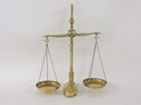 Lot 284 - A set of brass balance scales