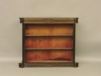 Lot 380 - A late Victorian Aesthetic open bookcase