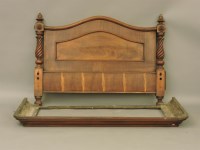 Lot 401 - A Victorian mahogany bed end