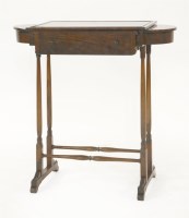 Lot 468 - A Regency rosewood worktable