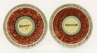 Lot 28 - A pair of Scottish spongeware Plates