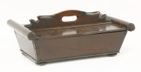 Lot 447 - A George III mahogany cutlery box