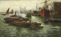 Lot 334 - Charles de Lacy (1856-1929)
THE POOL OF LONDON
Signed l.r.