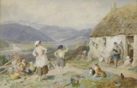 Lot 255 - Myles Birket Foster RWS (1825-1889)
'NEAR BALLATER'
Signed with monogram l.l.