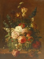 Lot 299 - Manner of Georgius Jacobus van Os
STILL LIFE OF FLOWERS ON A STONE LEDGE
Oil on canvas
72 x 54cm