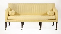 Lot 479 - A George III three-seater settee