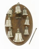 Lot 152 - A set of Victorian graduated brass bells