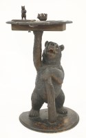 Lot 160 - A Black Forest bear smoker's stand