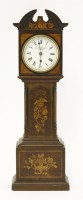 Lot 356 - An Edwardian miniature longcase clock