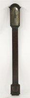 Lot 349 - A mahogany stick barometer