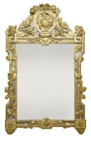 Lot 453 - A giltwood and gesso mirror