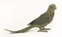 Lot 173 - An Austrian cold painted bronze parrot