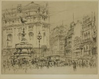 Lot 244 - William Walcot (1874-1943)
'PICCADILLY CIRCUS