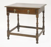 Lot 404 - An oak side table