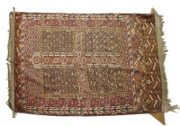 Lot 435 - A fine Persian 'Hatchli' design door hanging