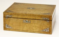 Lot 119 - A Victorian maple workbox