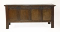 Lot 407 - An oak coffer