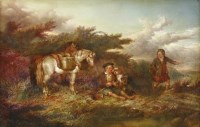 Lot 315 - Paul Jones (mid 19th century)
GHILLIES RESTING
Signed l.r.