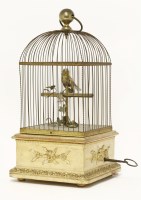 Lot 140 - A birdcage automaton