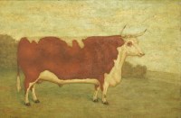 Lot 337 - T... S... Wilson
PRIZE BULL IN A FIELD
Signed and dated 1910