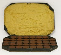 Lot 146 - A Victorian cased set of thirty-six terracotta medallions