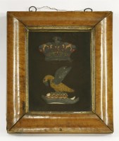 Lot 189 - An antique embroidered heraldic emblem