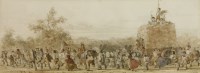 Lot 254 - Attributed to John Absolon (1815-1895)
A HARVEST PROCESSION
Watercolour over pencil
14 x 36cm