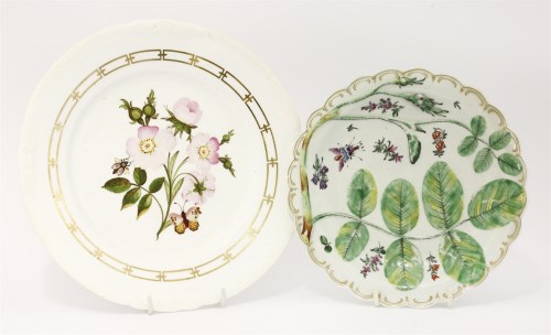 Lot 9 - A Worcester 'Blind Earl' Plate