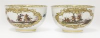 Lot 60 - A pair of Meissen Tea Bowls