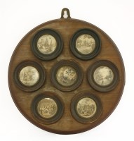 Lot 125 - A mahogany plaque