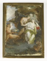 Lot 264 - After Antoine Coypel
BACCHUS AND ARIADNE ON NAXOS
Watercolour on ivory
13.5 x 10cm