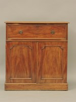 Lot 493 - A Victorian mahogany secretaire cabinet