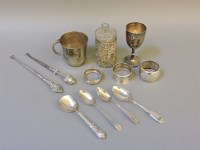 Lot 71 - Silver and silver plated  items