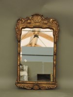 Lot 364A - A Georgian style gilt pier mirror