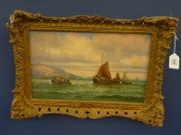 Lot 344 - L Thornley
FISHING BOATS OFF WHITBY
Signed