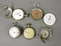 Lot 45 - Four silver cased pocket watches