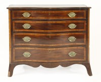 Lot 440 - A George III serpentine mahogany chest of drawers