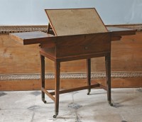 Lot 406 - A George III mahogany gentleman’s campaign writing table