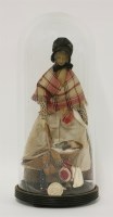 Lot 1153 - A 19th century carved wooden pedlar doll