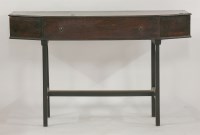 Lot 1396 - An early 18th century oak and walnut side table