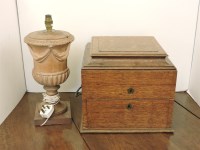 Lot 1576 - A 19th century carved wood urn