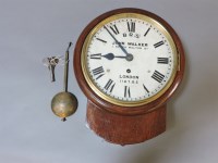 Lot 322 - A fusee wall clock