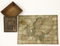 Lot 266A - 'Wallis's Improved Dissected Map of Europe'