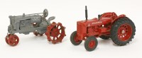 Lot 161 - Two model tractors: a Farmall F-30 farm tractor