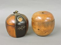 Lot 281 - A George III style fruitwood tea caddy