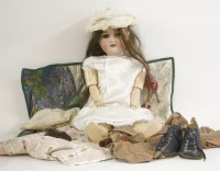 Lot 122 - A German bisque head doll