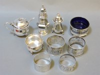 Lot 244 - A collection of silver