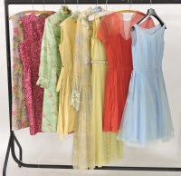 Lot 442 - A collection of 1950s and later vintage dresses