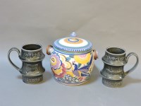 Lot 399 - A Poole pottery ice bucket