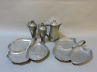 Lot 435 - Two pewter Orivit entrée dishes